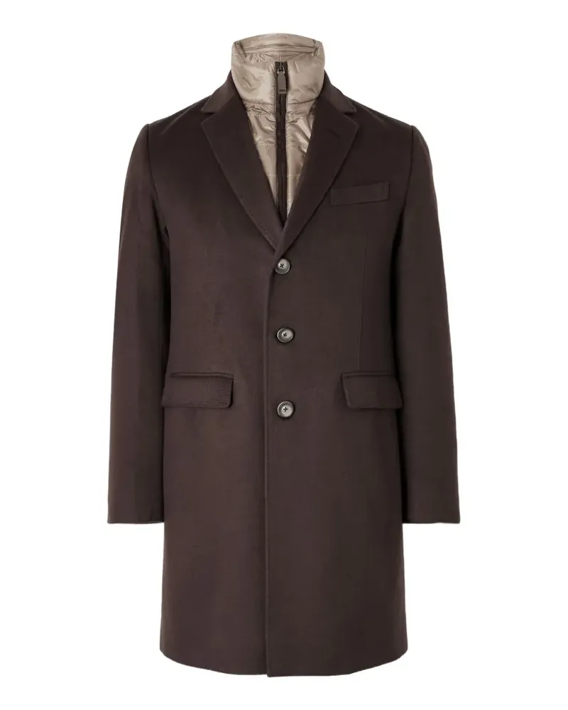 Herno Einreihiger Mantel mit Knöpfen - Braun Braun