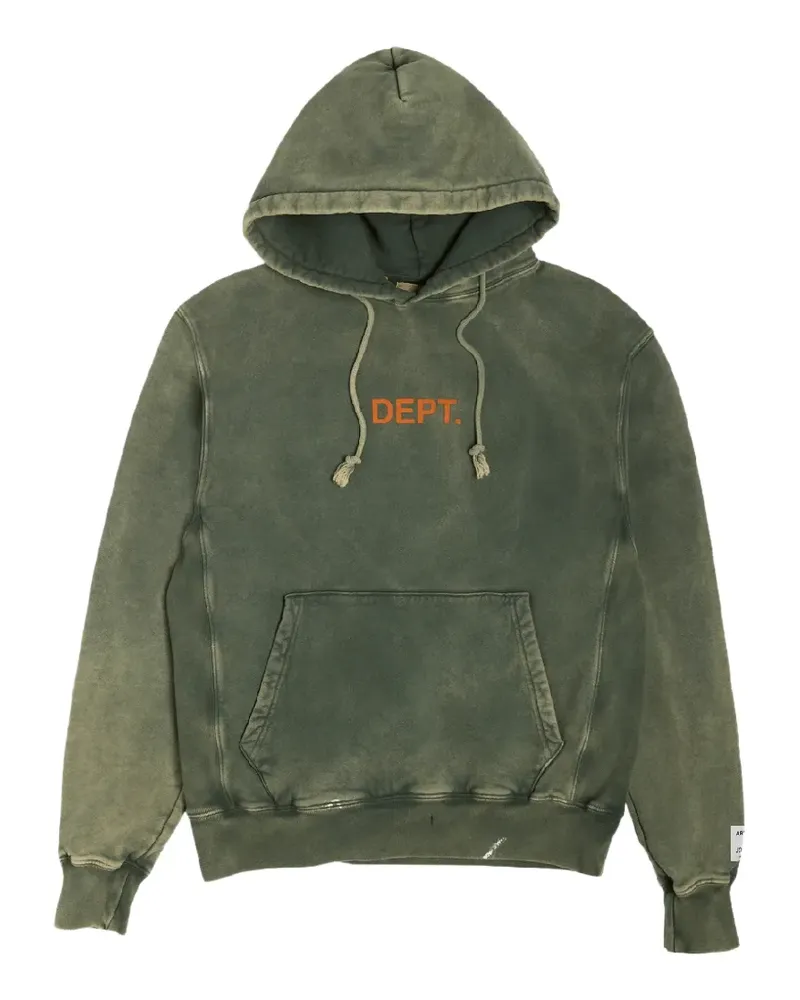 GALLERY DEPT. paint-splatter logo hoodie - Grün Grün