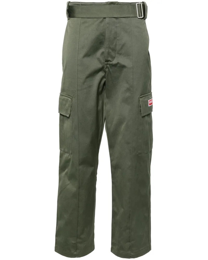 Kenzo Halbhohe Army Cargohose Grün