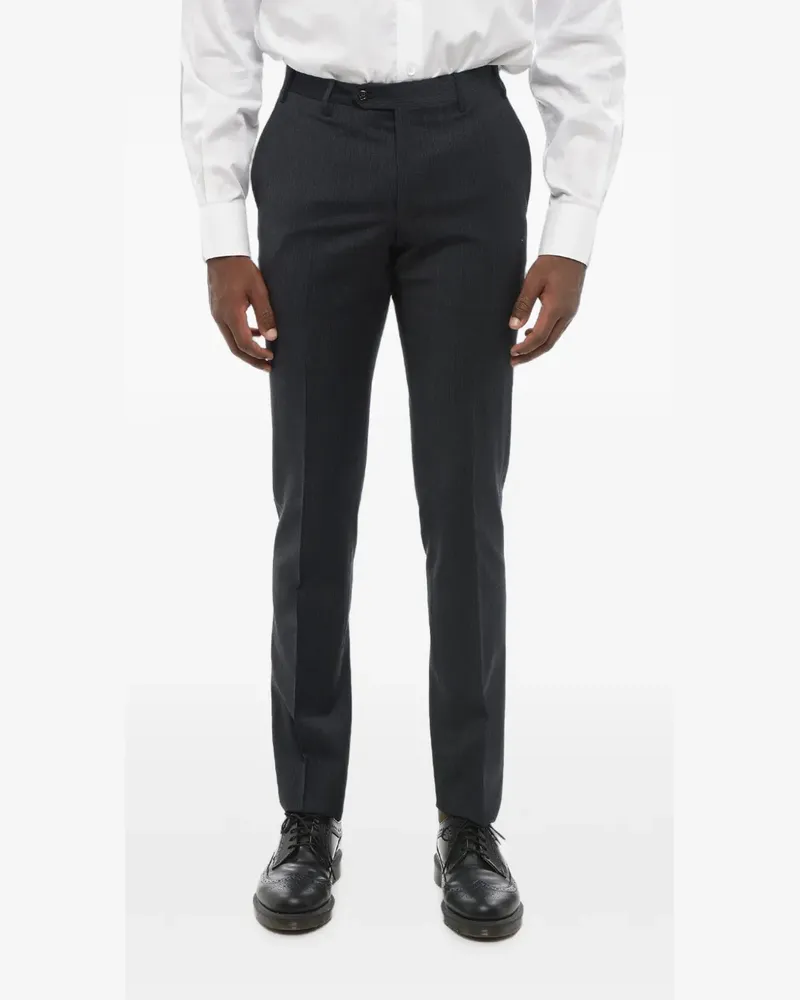 Corneliani Academy pinstripe trousers - Blau Blau