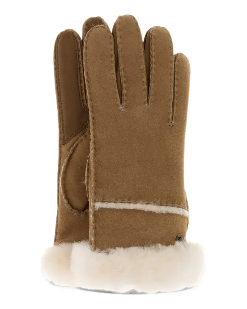 UGG sheepskin seamed glove - Braun Braun