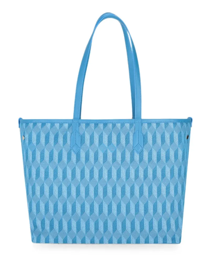 AU DÉPART geometric-jacquard tote bag - Blau Blau