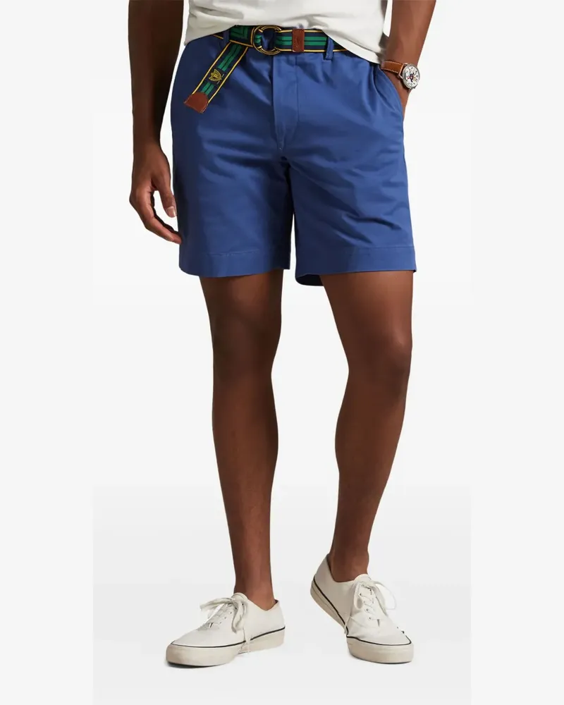 Ralph Lauren Chino-Shorts mit Polo Pony - Blau Blau