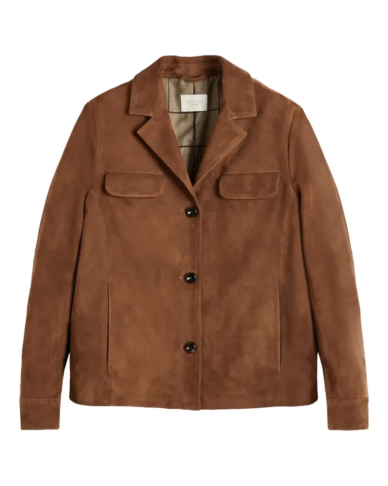 Slowear Montedoro suede overshirt - Braun Braun