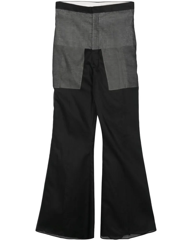Rick Owens Dirt Bolan Hose mit hohem Bund - Schwarz Schwarz