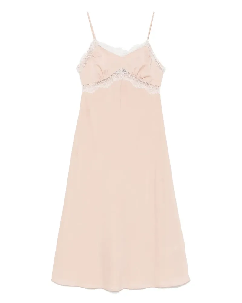 Vivetta Midikleid mit Spitzenbesatz - Nude Nude