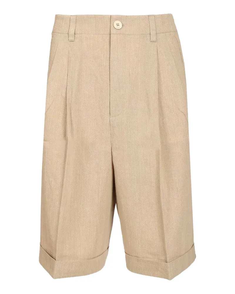 Jacquemus Shorts mit Bundfalten - Nude Nude