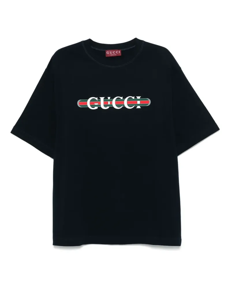 Gucci T-Shirt mit Print - Blau Blau
