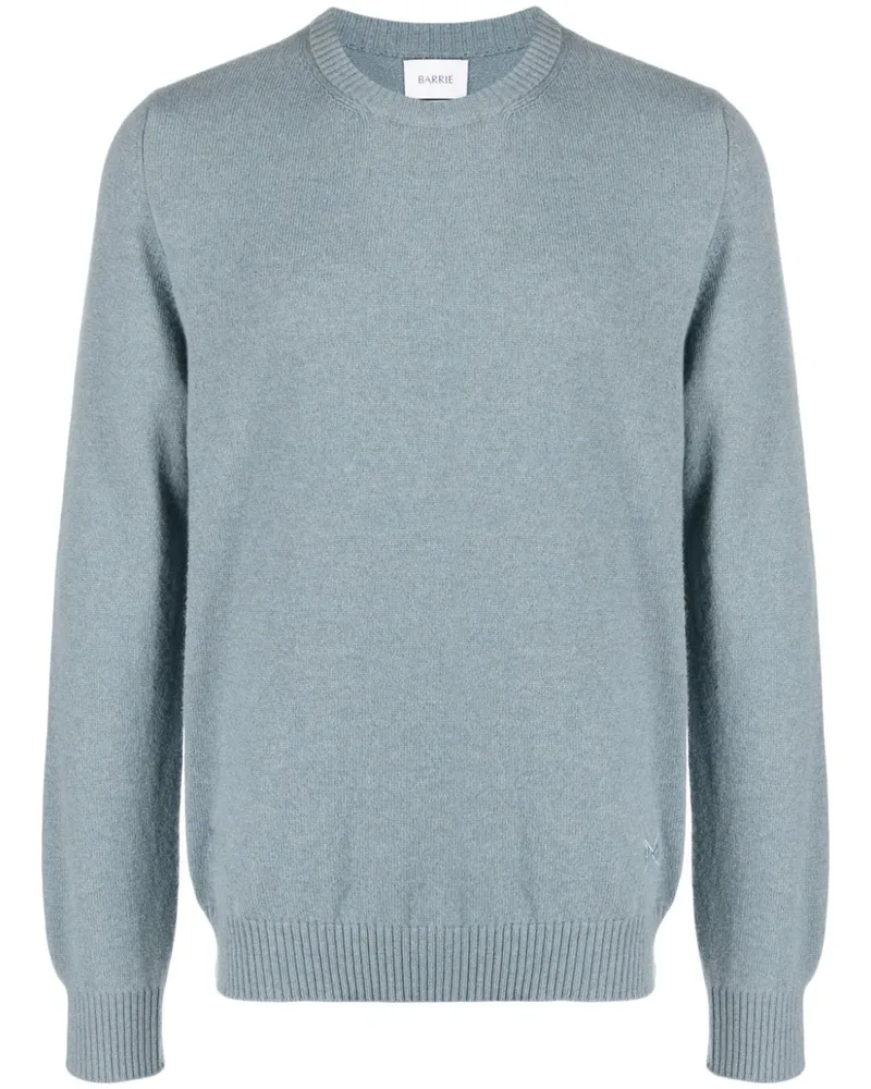 Barrie B Label Pullover aus Kaschmir Blau