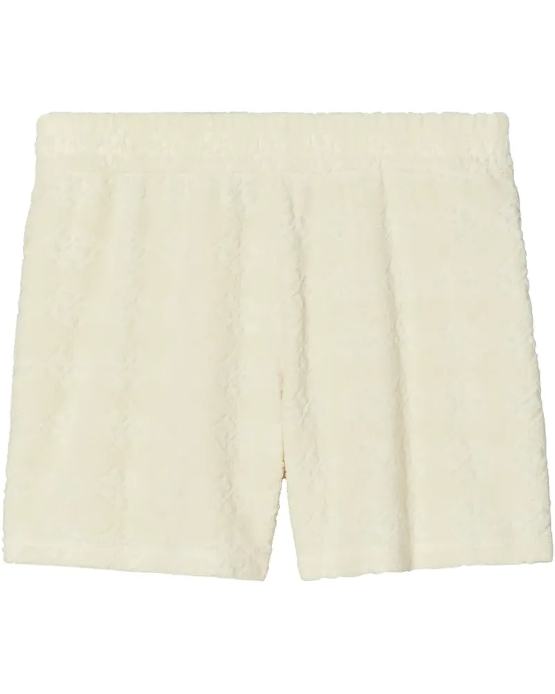 Tory Burch Jacquard-Shorts mit Logo - Nude Nude