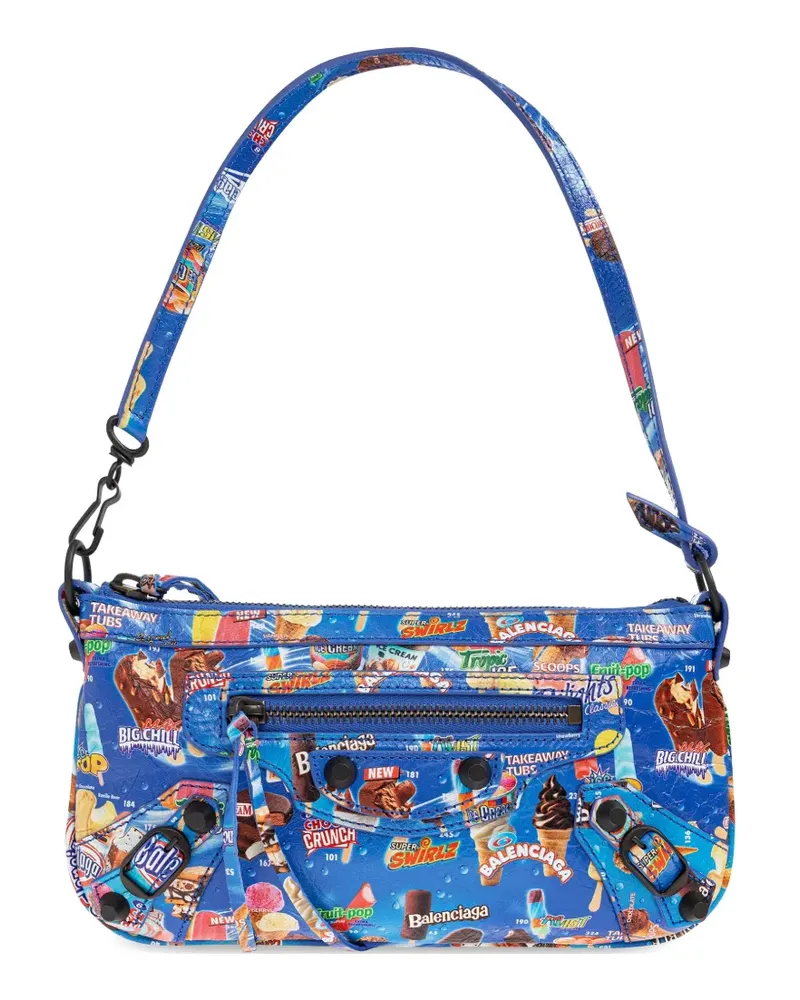 Balenciaga Le City Schultertasche - Blau Blau