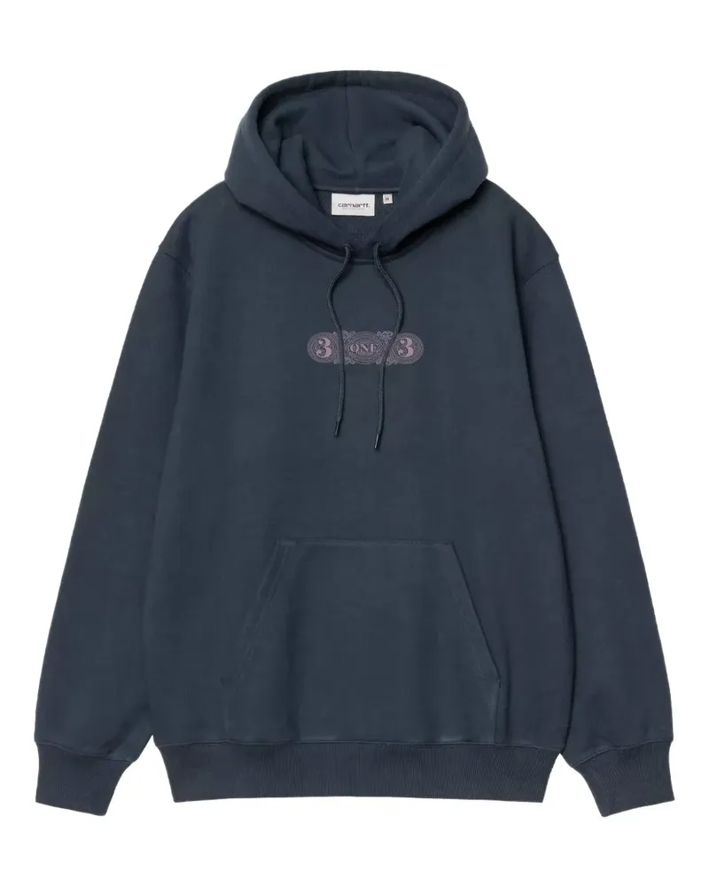 Carhartt WIP 3 One 3 graphic-print hoodie - Blau Blau