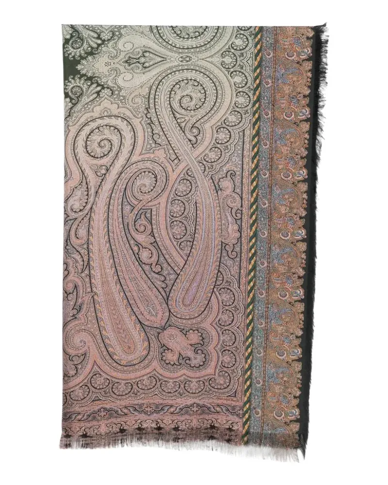 Pierre-Louis Mascia Aloeuw Schal mit Paisley-Print - Rosa Rosa