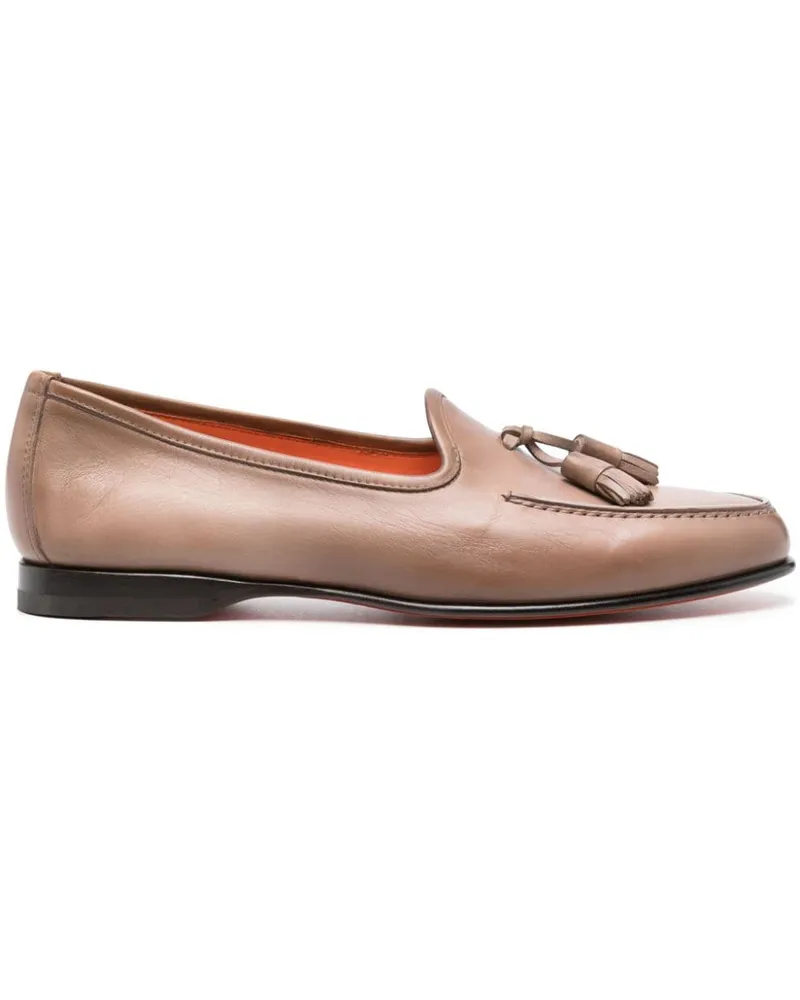 Santoni Andrea Loafer mit Quasten - Braun Braun
