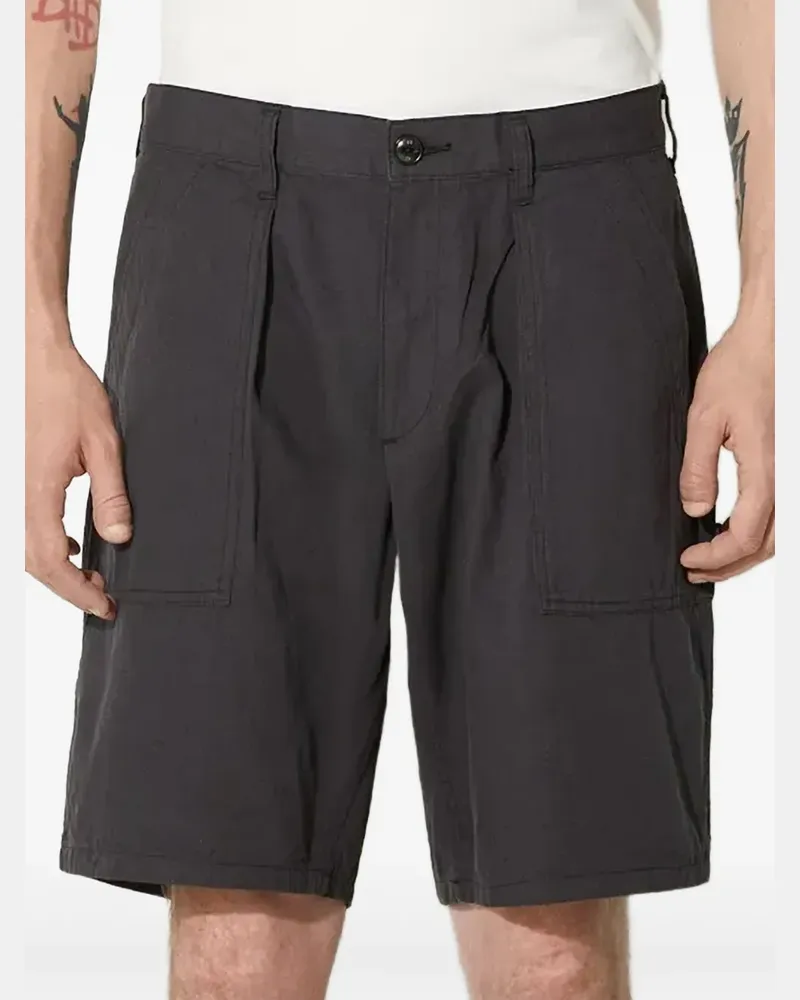 Neighborhood Shorts mit Knopf - Schwarz Schwarz