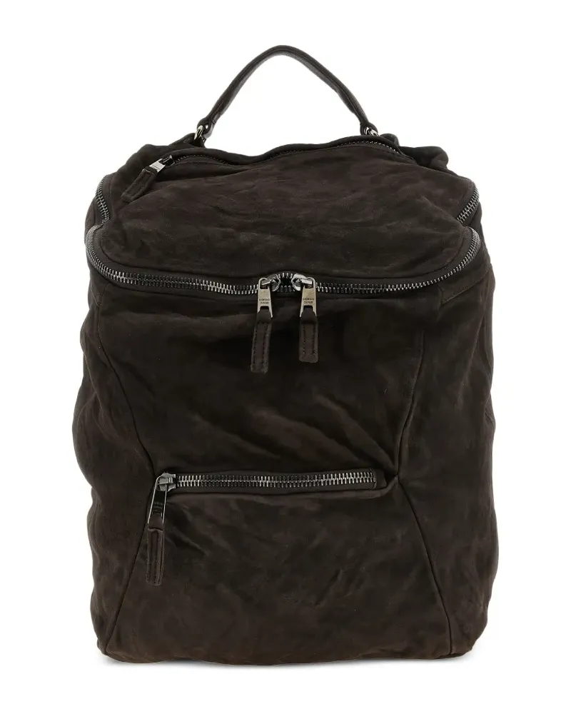 Giorgio Brato Rucksack mit Knitteroptik - Braun Braun