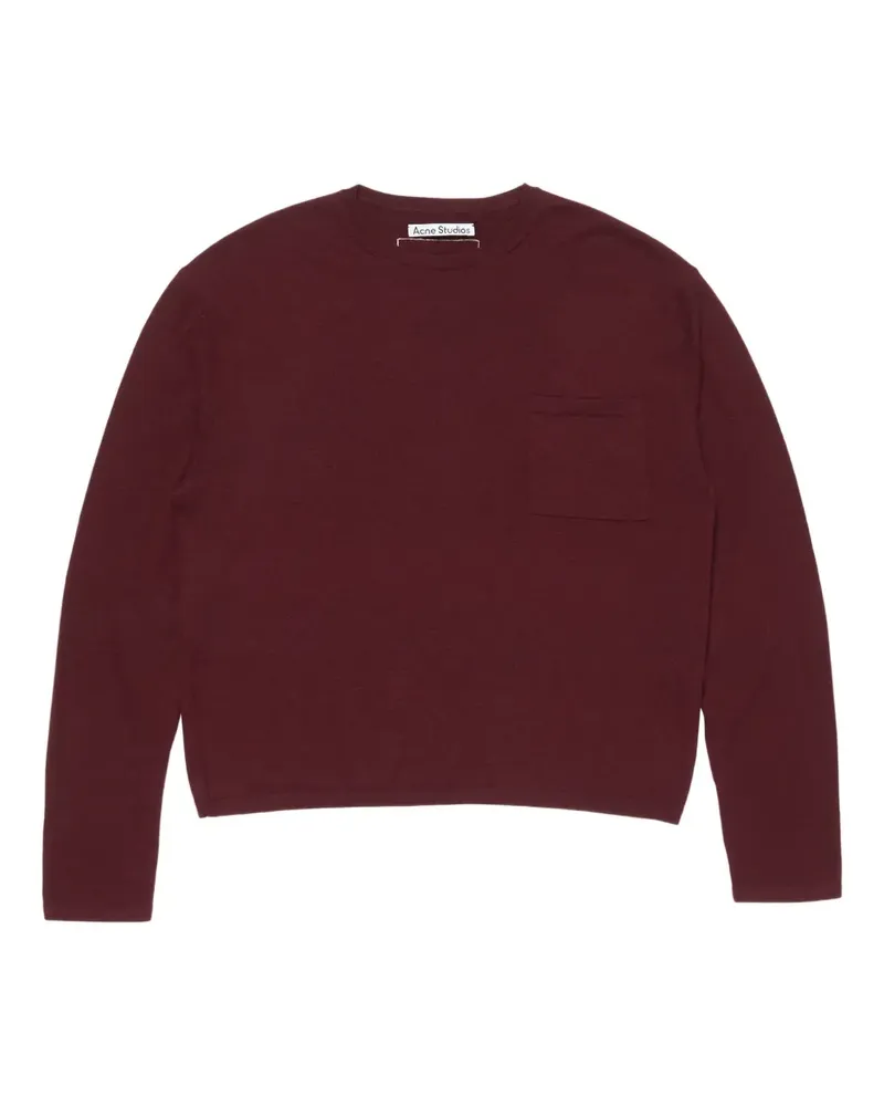 Acne Studios Klassischer Kaschmirpullover - Rot Rot