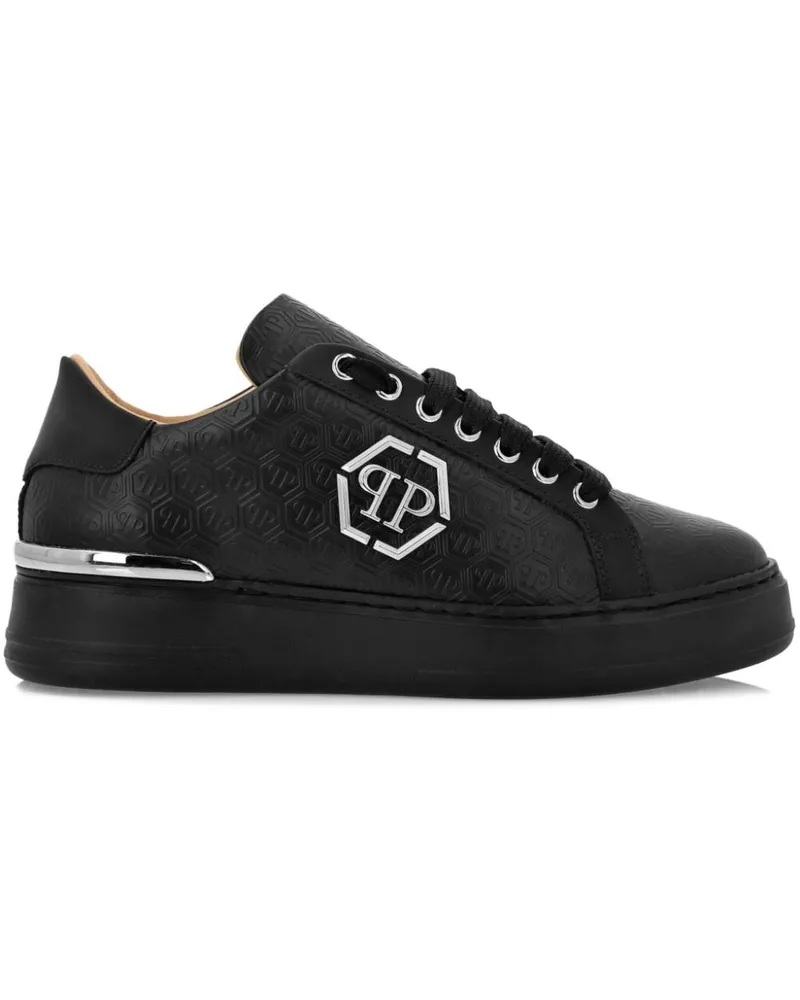 Philipp Plein Sneakers mit Monogramm - Schwarz Schwarz
