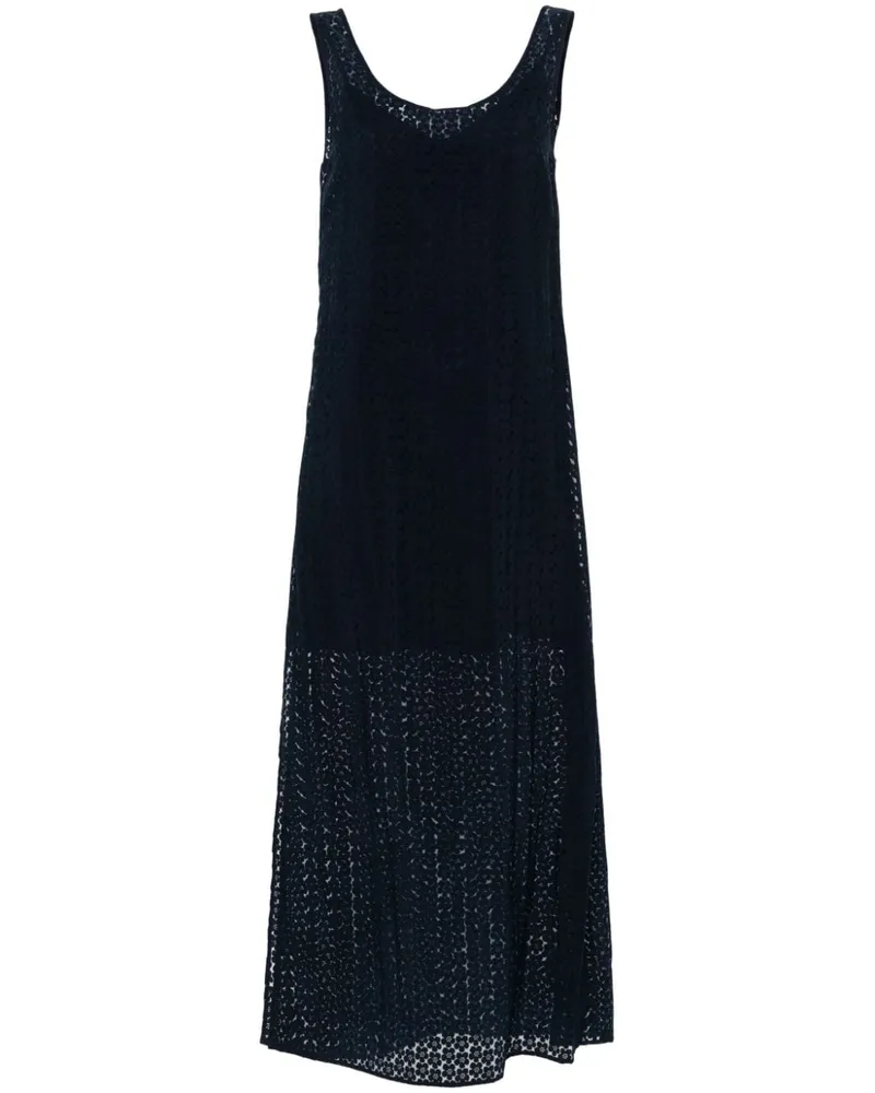 Kenzo Maxikleid mit Blumenmotiv - Blau Blau