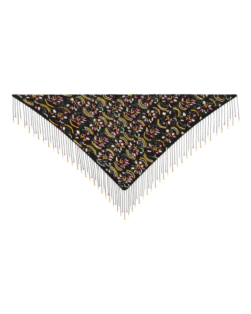 Etro Schal mit Perlen - Schwarz Schwarz