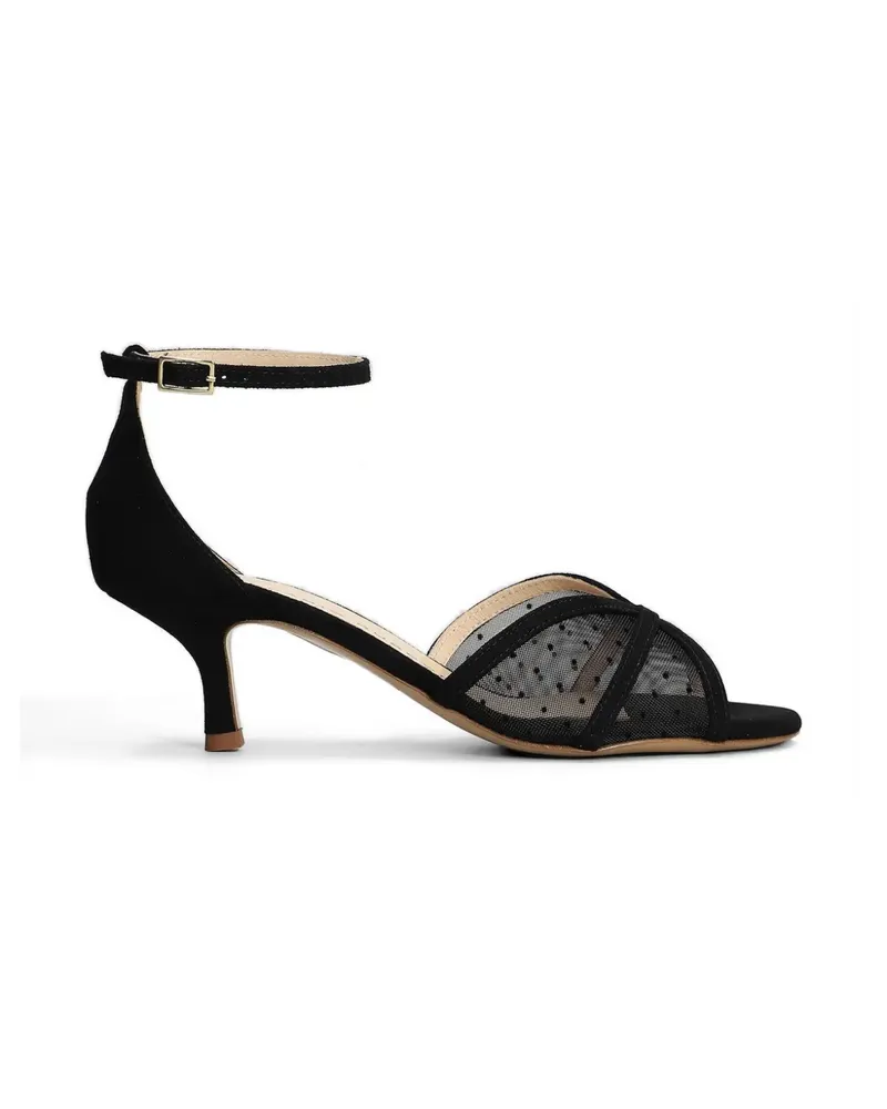 Fabio Rusconi polka-dot mesh sandals - Schwarz Schwarz