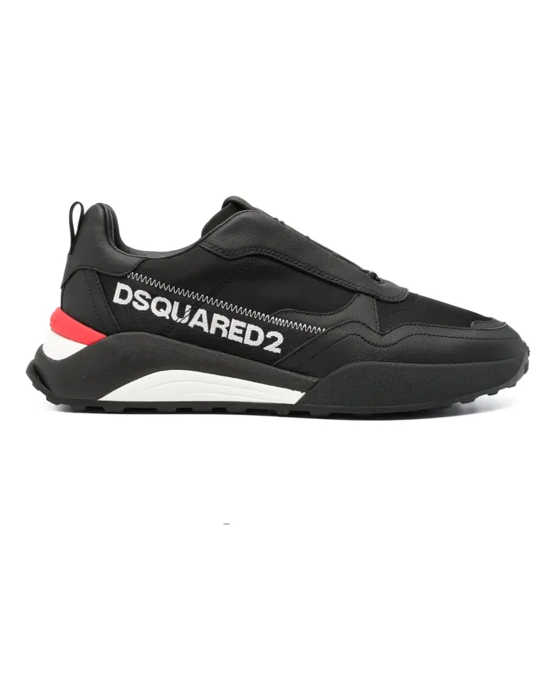 Dsquared2 Sneakers mit Logo-Print - Schwarz Schwarz