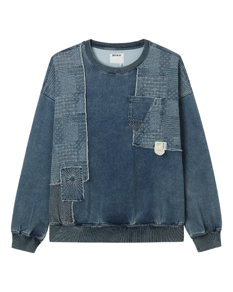 Musium Div. patchwork pocket sweatshirt - Blau Blau