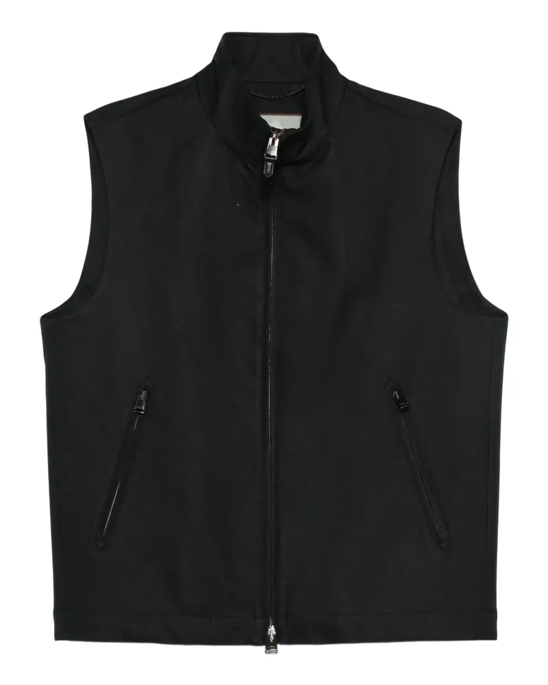 Canali Weste mit Reißverschluss - Blau Blau