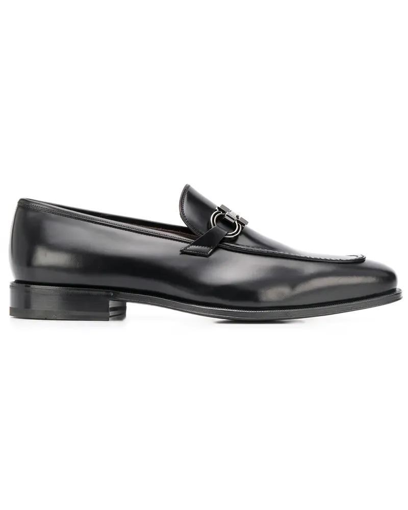 Ferragamo Penny-Loafer mit Gancini-Spange - Schwarz Schwarz