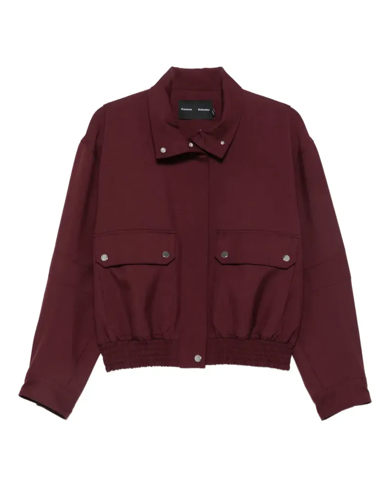 Proenza Schouler elasticated-hem flap-pocket jacket - Rot Rot