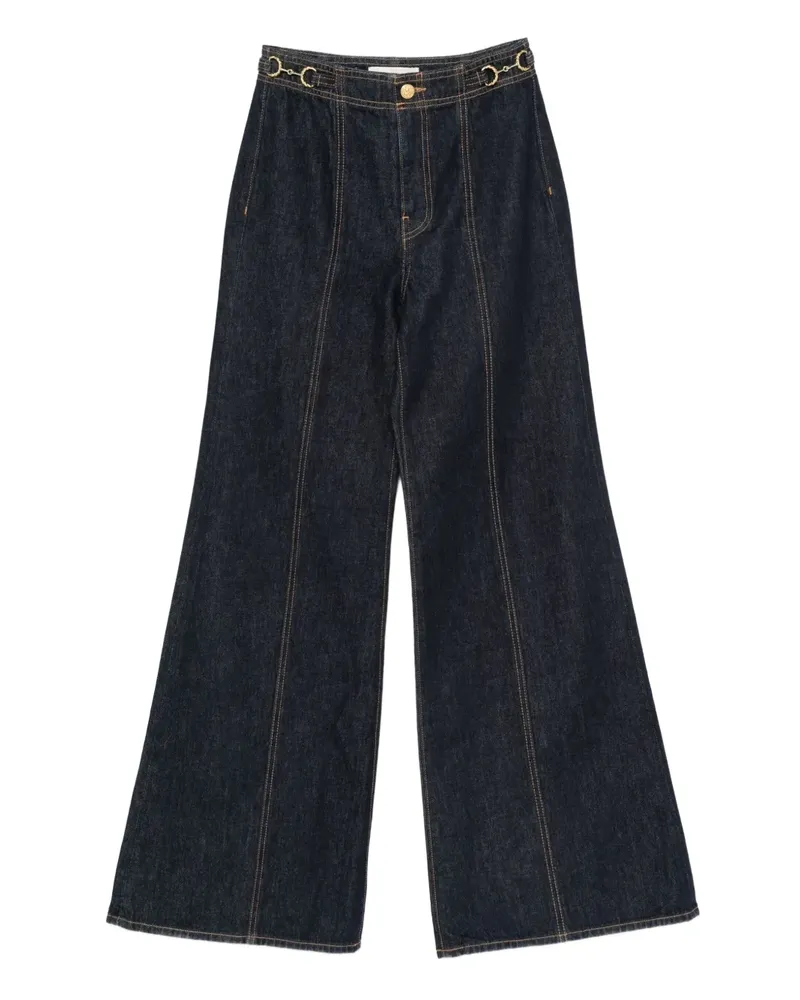 Ulla Johnson Jeans mit Borten - Blau Blau