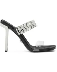 Versace Slice Mules 105mm Silber