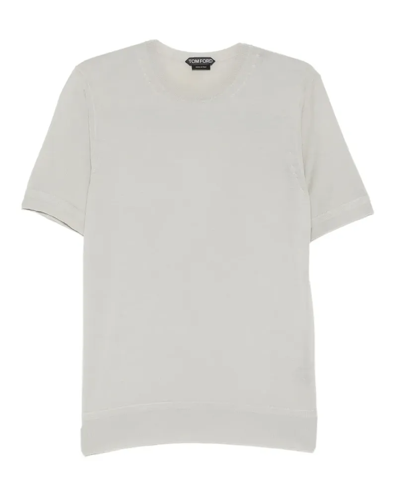 Tom Ford Fein gestricktes T-Shirt - Nude Nude