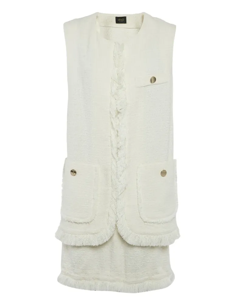 Liu Jo fringed-hem skirt set - Nude Nude