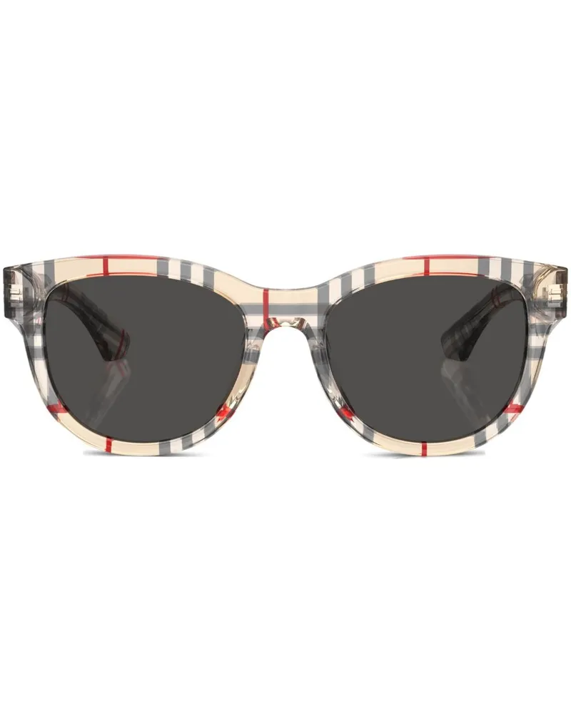 Burberry Sonnenbrille mit Vintage-Karo - Nude Nude