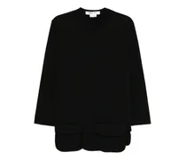 Klassisches Langarmshirt - Schwarz