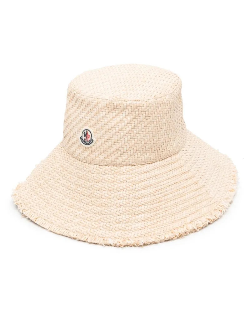 Moncler Basthut mit Logo-Patch - Nude Nude