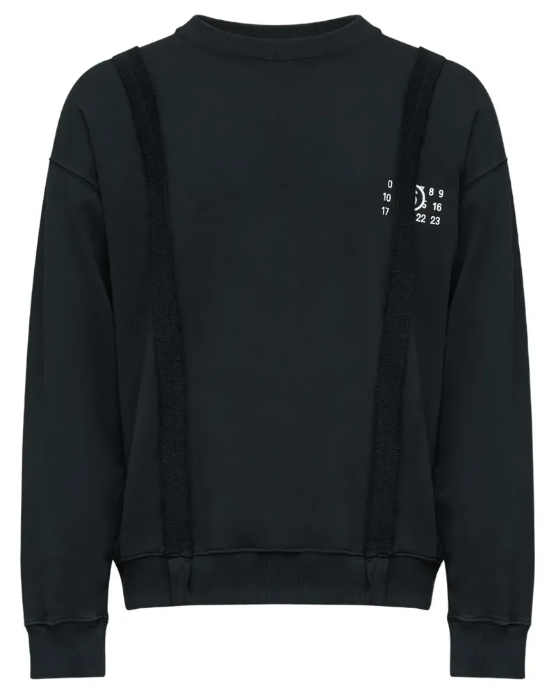 Maison Margiela Sweatshirt mit Nummern-Motiv - 900 BLACK 900