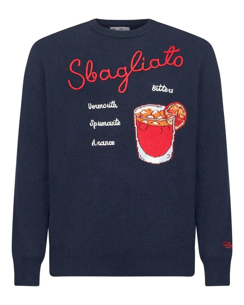 MC2 Saint Barth Pullover mit Stickerei - Blau Blau