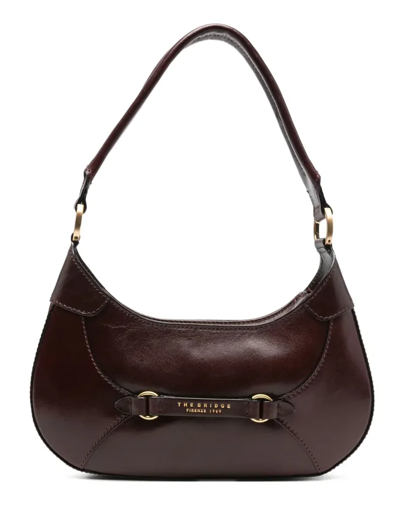 The Bridge Schultertasche aus Leder - Braun Braun