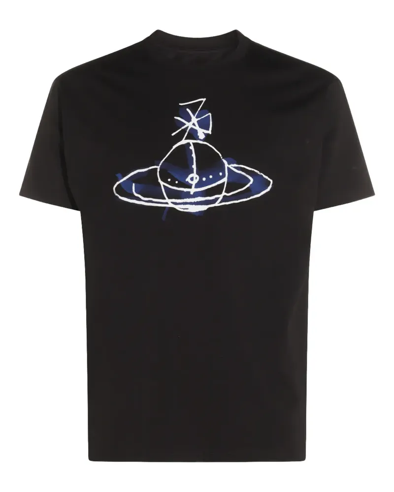 Vivienne Westwood T-Shirt mit grafischem Print - Schwarz Schwarz