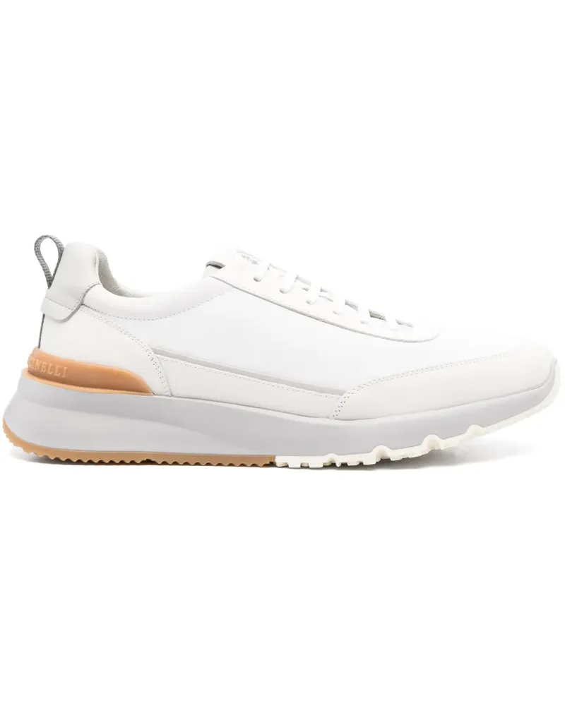 Brunello Cucinelli Sneakers aus Leder - Weiß Weiß