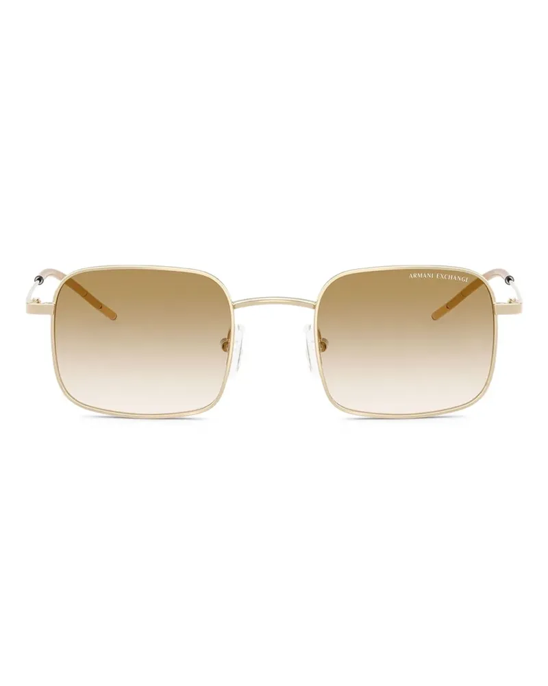 Armani Exchange Sonnenbrille mit eckigem Gestell - Gold Gold