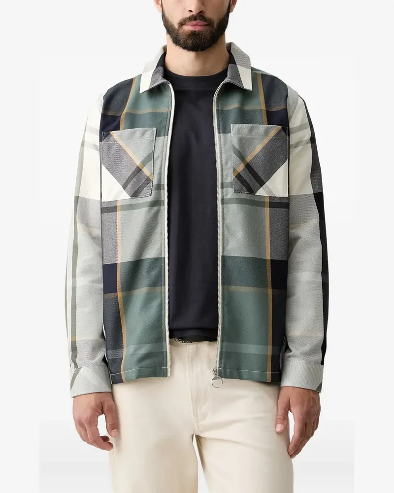 Barbour Etterick tartan-print zip-up overshirt - Grün Grün