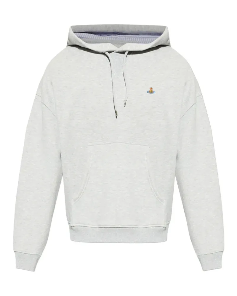 Vivienne Westwood logo-detail hoodie - Grau Grau