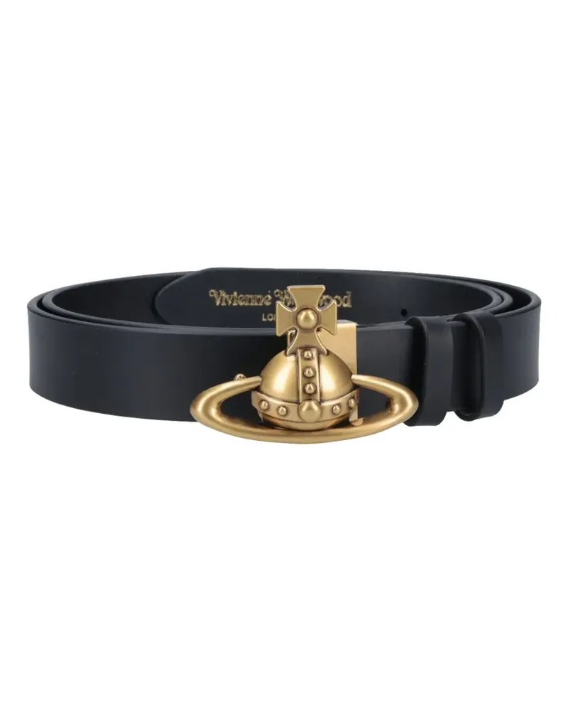 Vivienne Westwood orb-buckle belt - Schwarz Schwarz