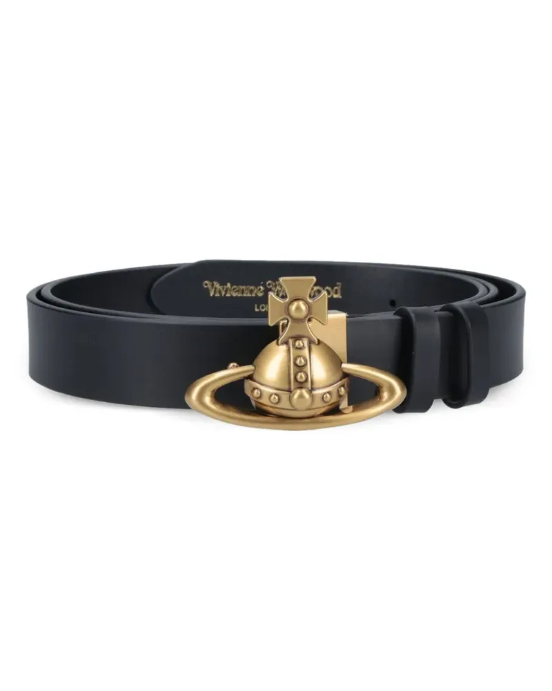 Vivienne Westwood orb-buckle belt - Schwarz Schwarz