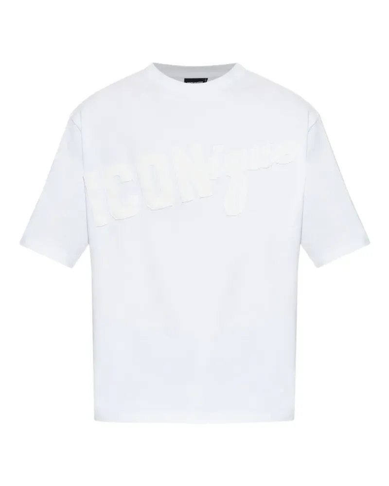 Dsquared2 logo-appliqué T-shirt - Weiß Weiß