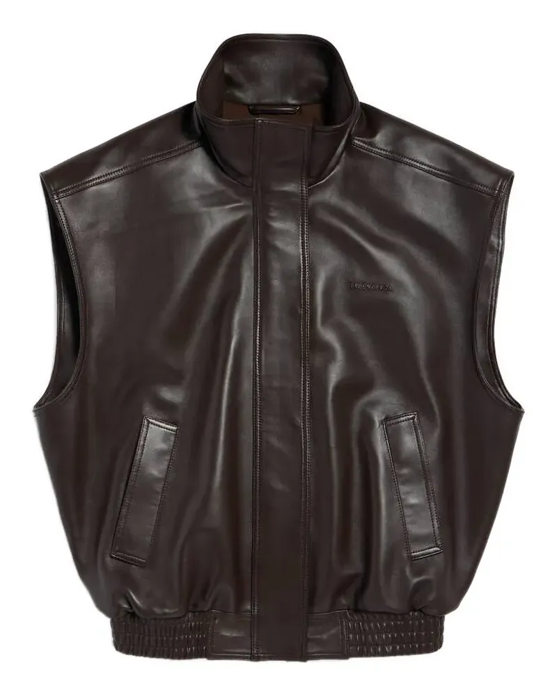Balenciaga Ärmellose Bomberjacke - Braun Braun