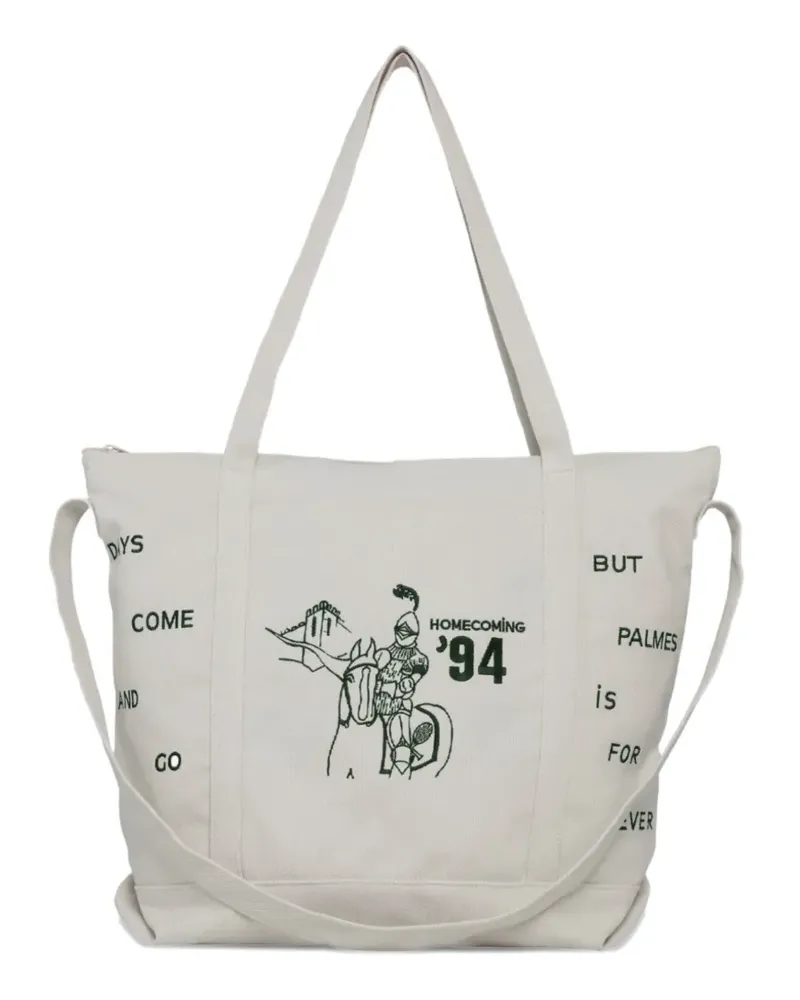 Palmes print tote bag - Nude Nude